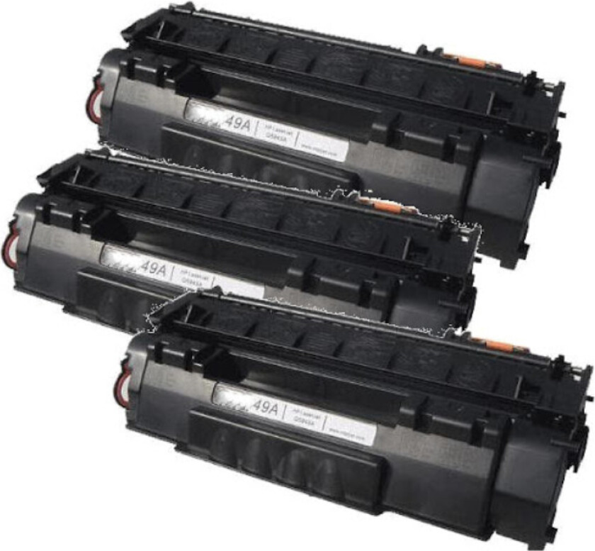 49A XL BK combo pack 3 stk Toner - Q5949X Kompatibel - Svart 18000 sider