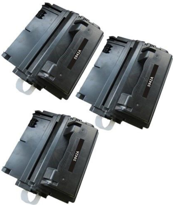 42A BK combo pack 3 stk Toner - Q5942A Kompatibel - Svart 30000 sider