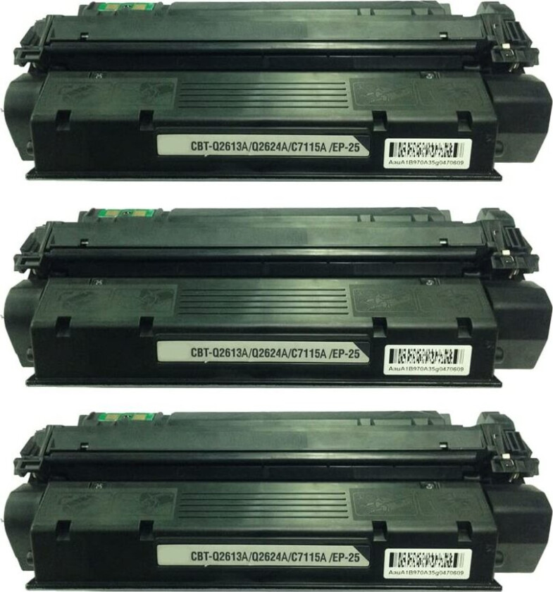 24A BK combo pack 3 stk Toner - Q2624A Kompatibel - Svart 7500 sider