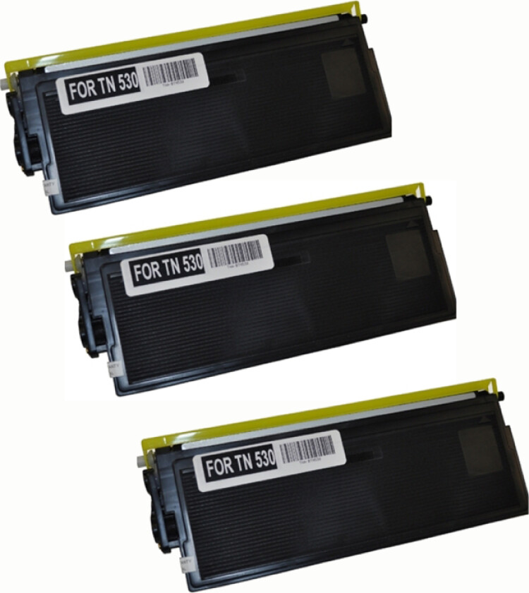 TN 530 BK combo pack 3 stk Toner - Kompatibel - Svart 9900 sider