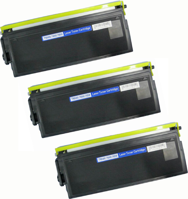 TN 560 BK combo pack 3 stk Toner - Kompatibel - Svart 20100 sider