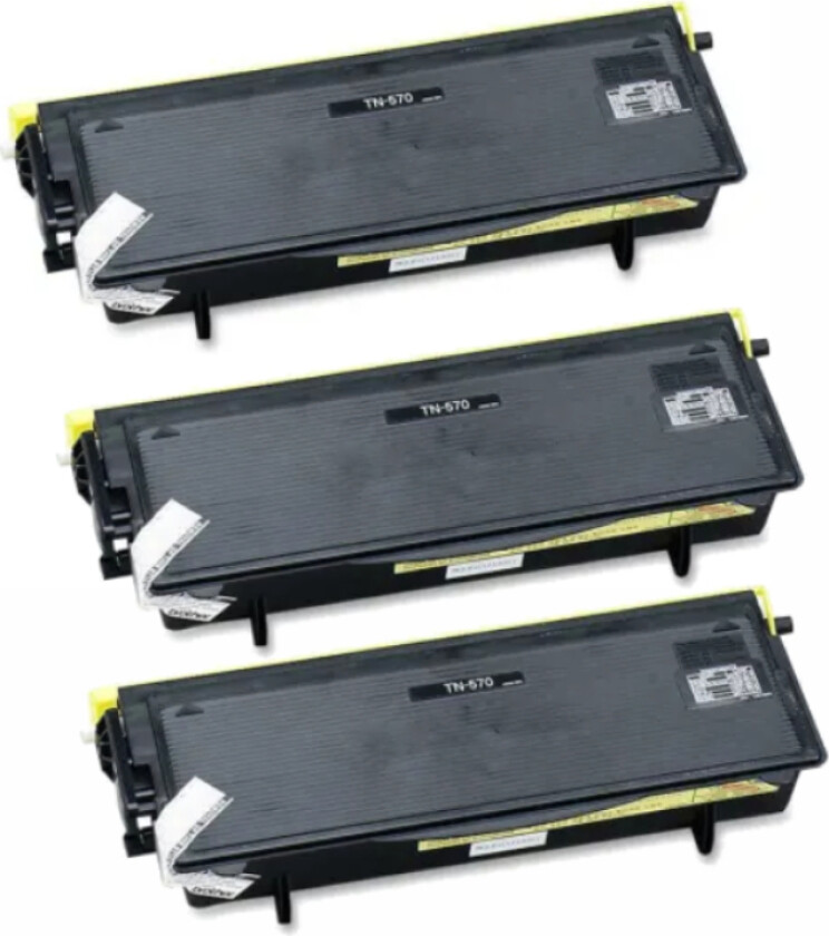 TN 570 BK combo pack 3 stk Toner - Kompatibel - Svart 20100 sider