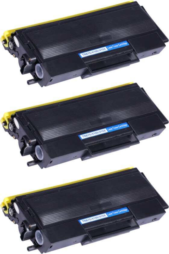 TN 670 BK combo pack 3 stk Toner - Kompatibel - Svart 22500 sider