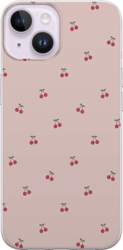 Mobildeksel til Apple iPhone 14 Plus med Kirsebær motiv