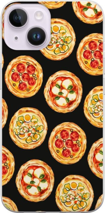 Mobildeksel til Apple iPhone 14 Plus med Pizza motiv