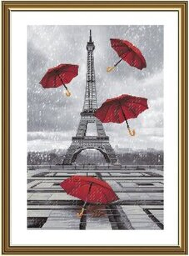 Broderipakke Bilde Regn i Paris