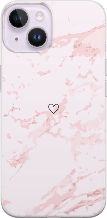 Mobildeksel til Apple iPhone 14 Plus med Rosa Hjerte motiv