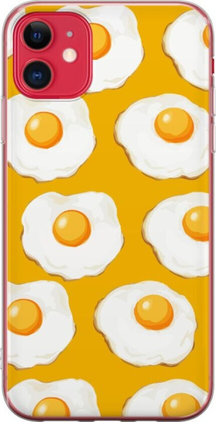 Mobildeksel til Apple iPhone 11 med Stekt egg motiv