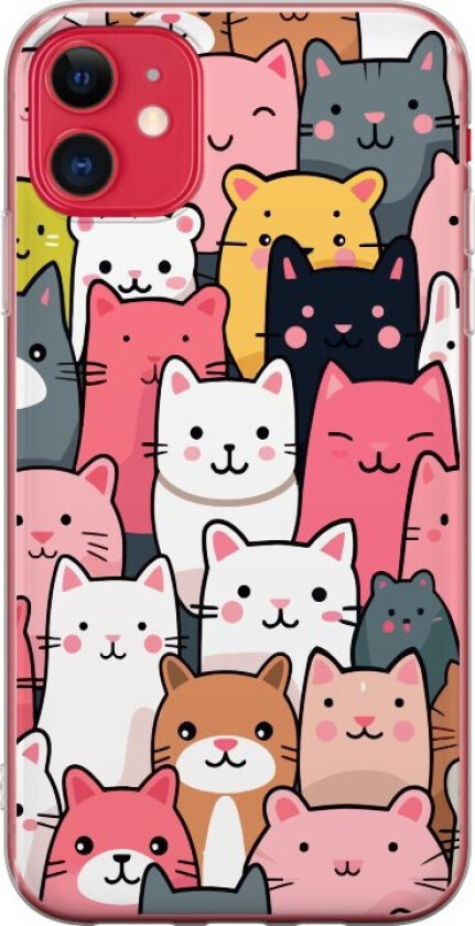 Mobildeksel til Apple iPhone 11 med Kattmønster motiv