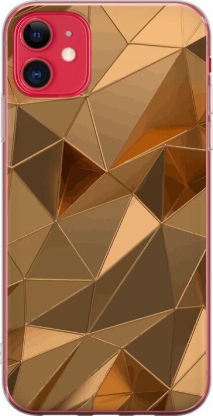 Mobildeksel til Apple iPhone 11 med 3D Gull motiv