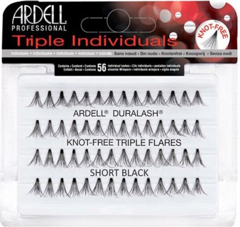 Triple Individuals Duralash Knot Free Flares Short Black