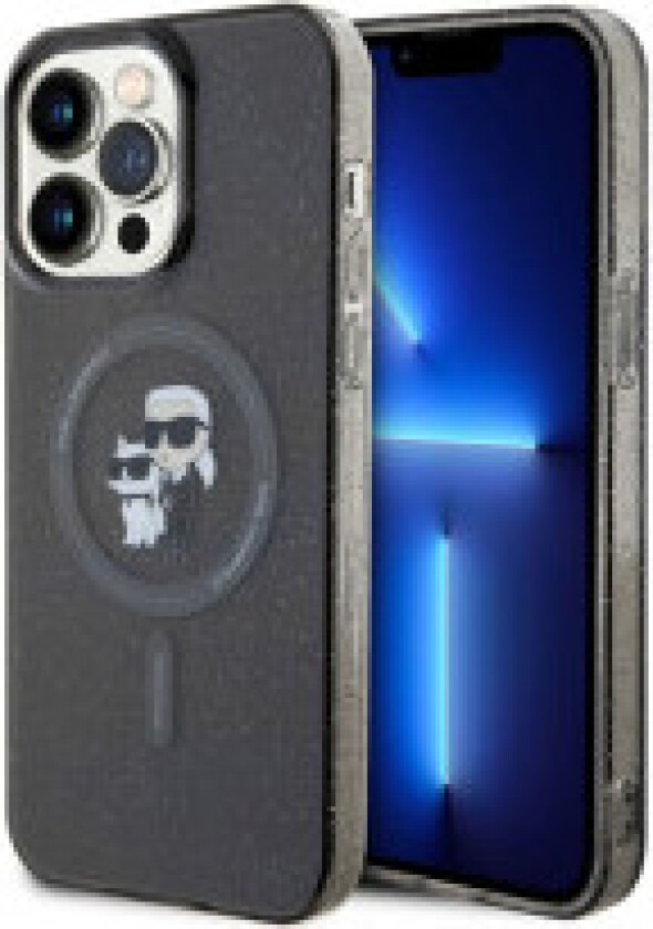 Karl Lagerfeld Karl & Choupette Glitter Magsafe - Deksel til iPhone 15 Pro Max