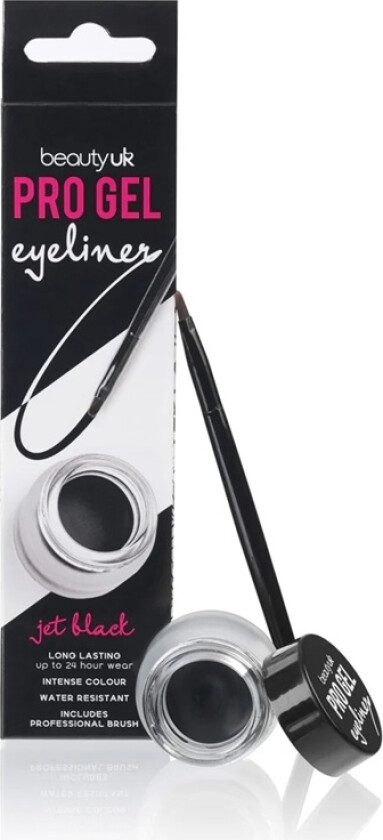 Beauty UK Pro Gel Eyeliner Jet Black 4,5g