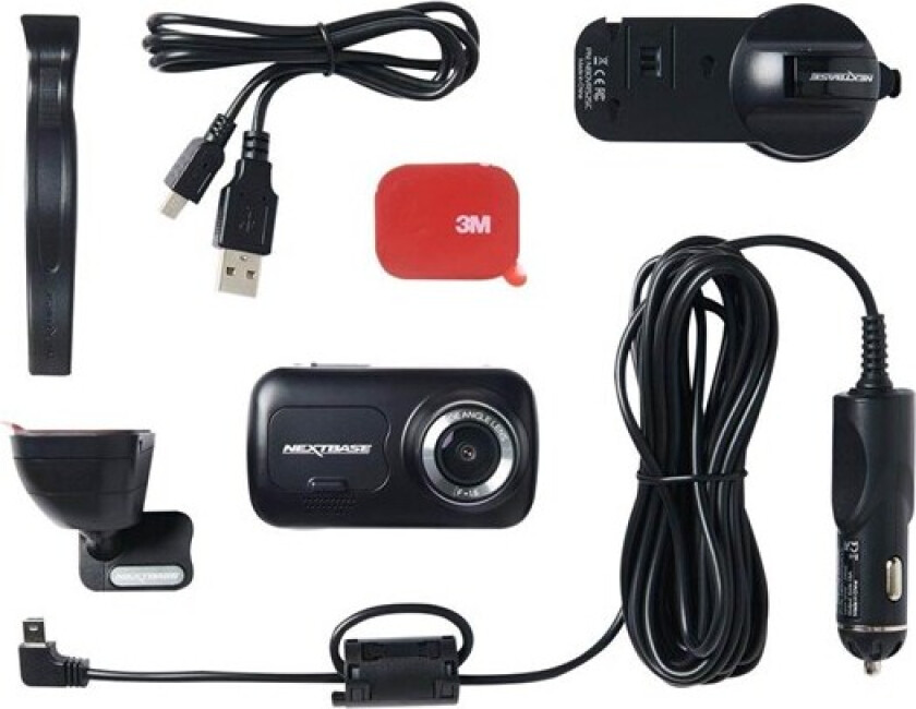 222 – Dashbordkamera Som Filmer I 1080p Svart Svart