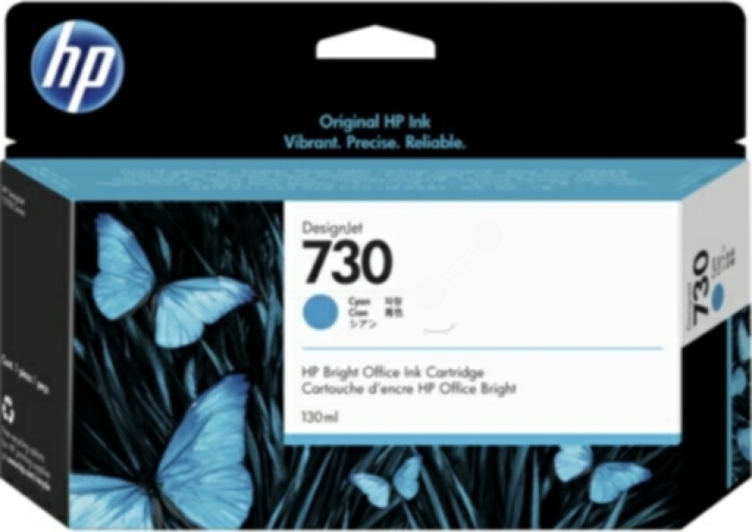 Hp Blekk Cyan 730 130ml - Dj T1700