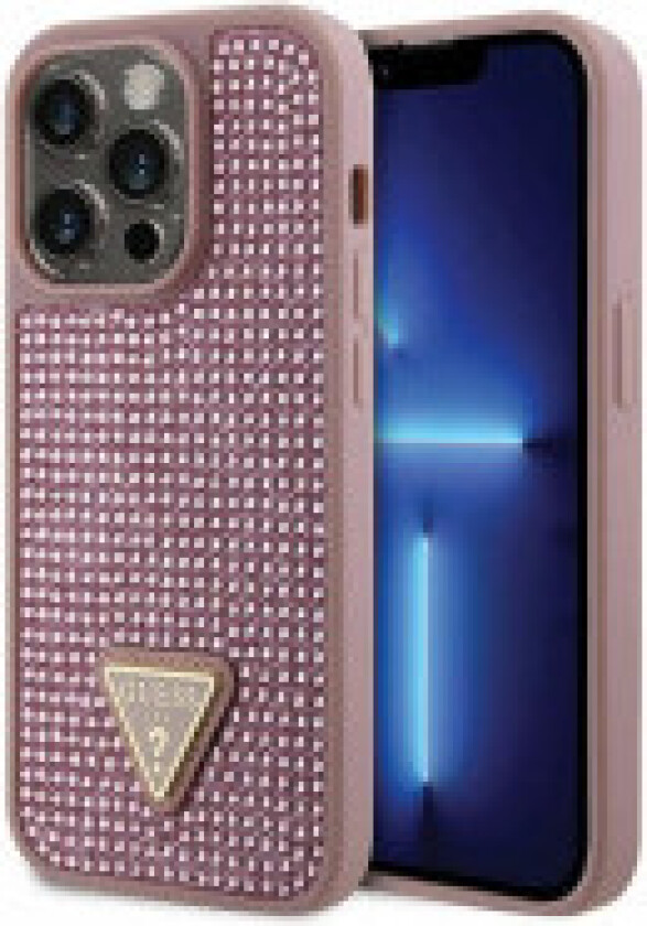 Guess Rhinestone Triangle - Deksel til iPhone 14 Pro