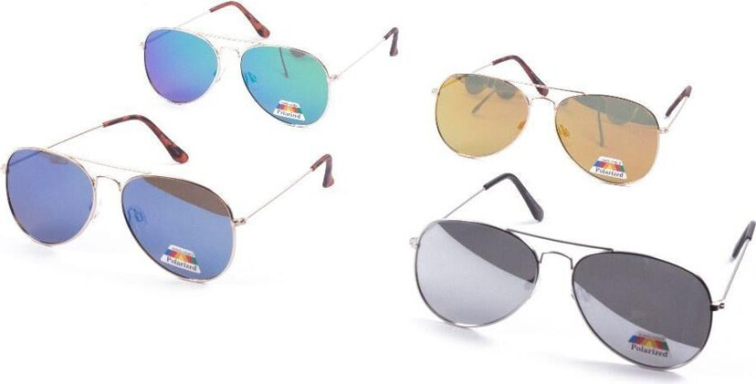 Pilotbriller / Aviator-solbriller - Velg farge!