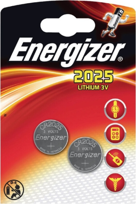 Energizer® Lithium CR2025 batterier