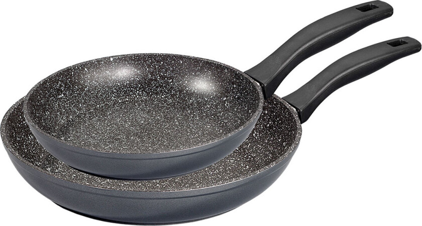 Stoneline Patelnia Stoneline Stoneline Pan Set of 2 10640 Frying, Diameter 20/26 cm, Suitable for induction hob, Fixed handle, Anthracite