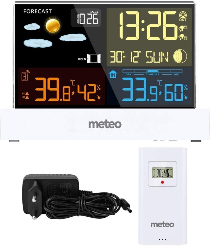 METEO SP110B værstasjon med DCF, hvit