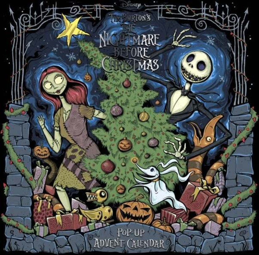 Disney Tim Burton&#039;s The Nightmare Before Christmas Pop-Up Book and Advent Calendar av Studio Press