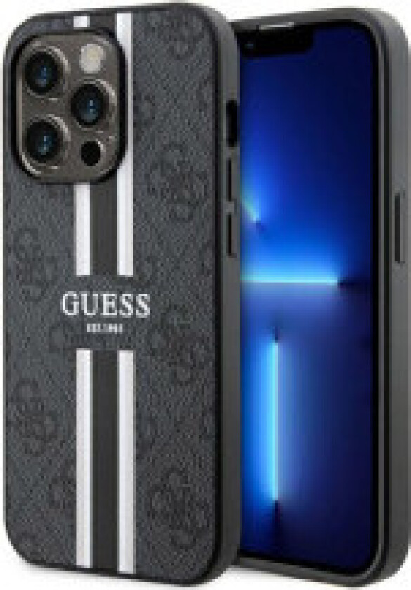 Guess 4G Printed Stripes MagSafe - Deksel til iPhone 14 Pro