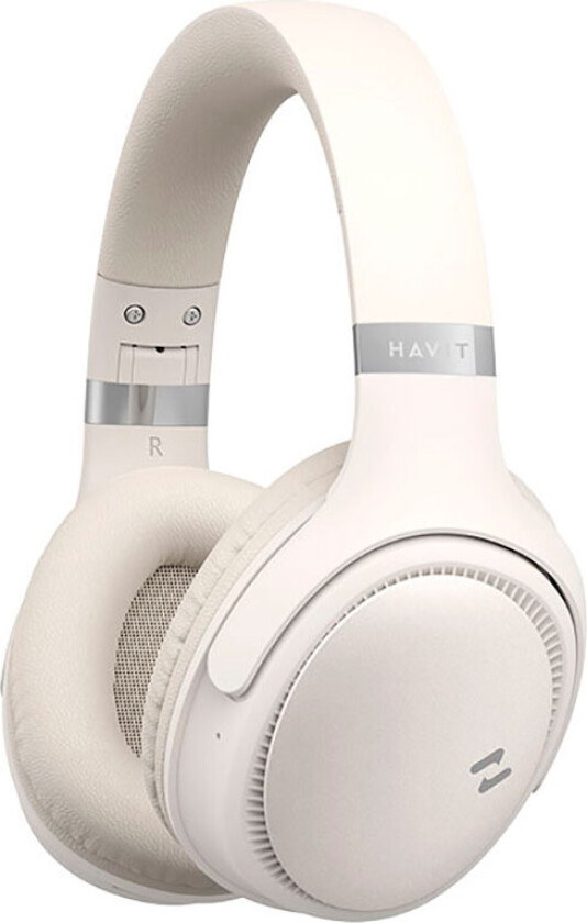 Havit H630BT trådløse Bluetooth-hodetelefoner. Elfenben hvit.
