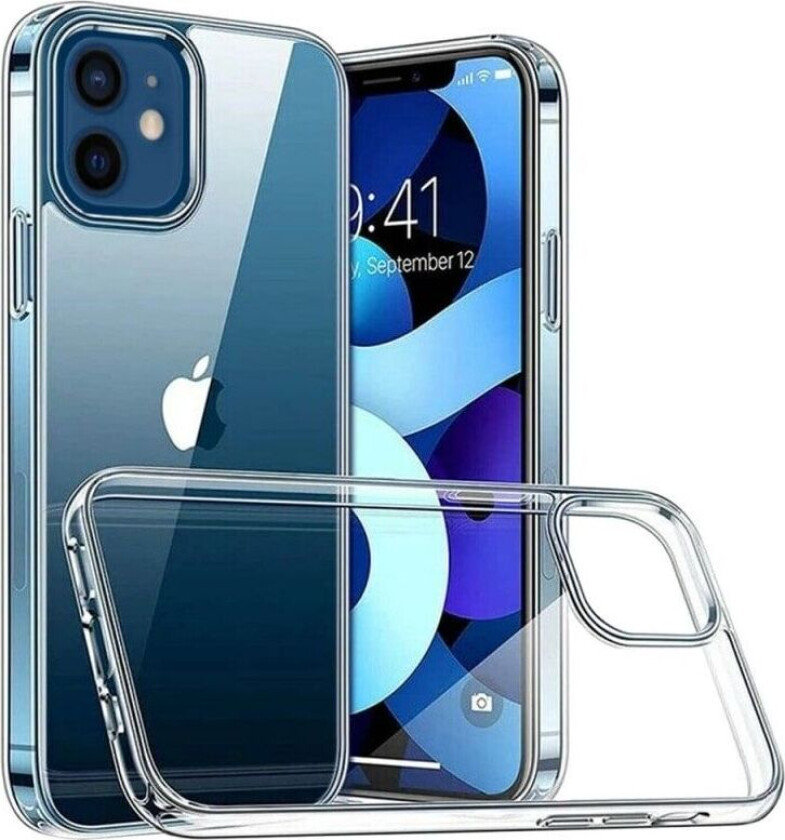 Silikondeksel gjenomsiktig iPhone 12 (6.1")