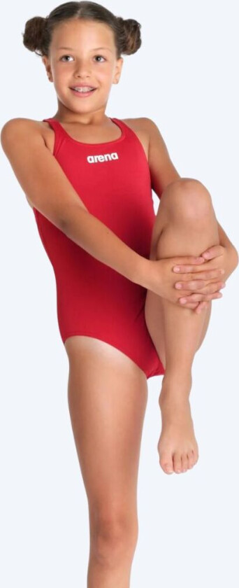 badedrakt til jenter - Team Swim Pro Solid - Rød