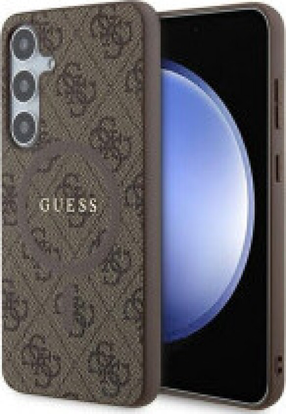 Guess 4G Collection Leather Metal Logo MagSafe - Deksel til Samsung Galaxy S24+