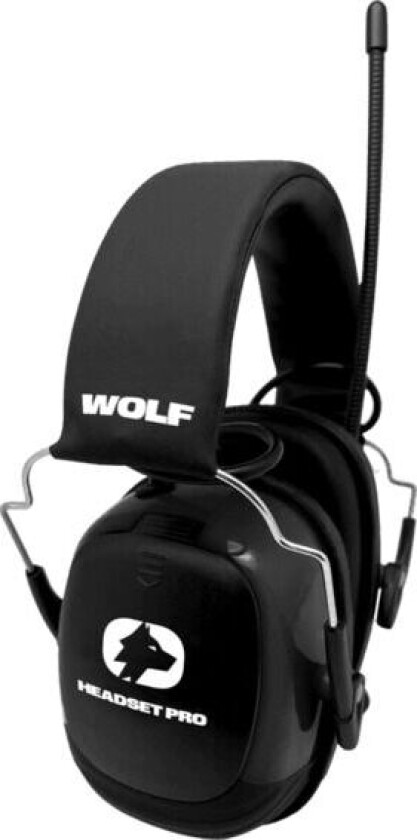 Wolf Headset Pro - Hørselvern med DAB, Bluetooth og Mikrofon - 100400