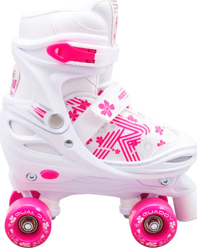 Quaddy 3.0 Justerbar Rulleskøyter Pige (Hvit - 26-29)