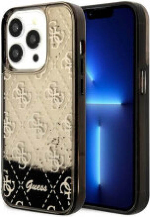 Guess Liquid Glitter Transculent 4G - Deksel til iPhone 14 Pro