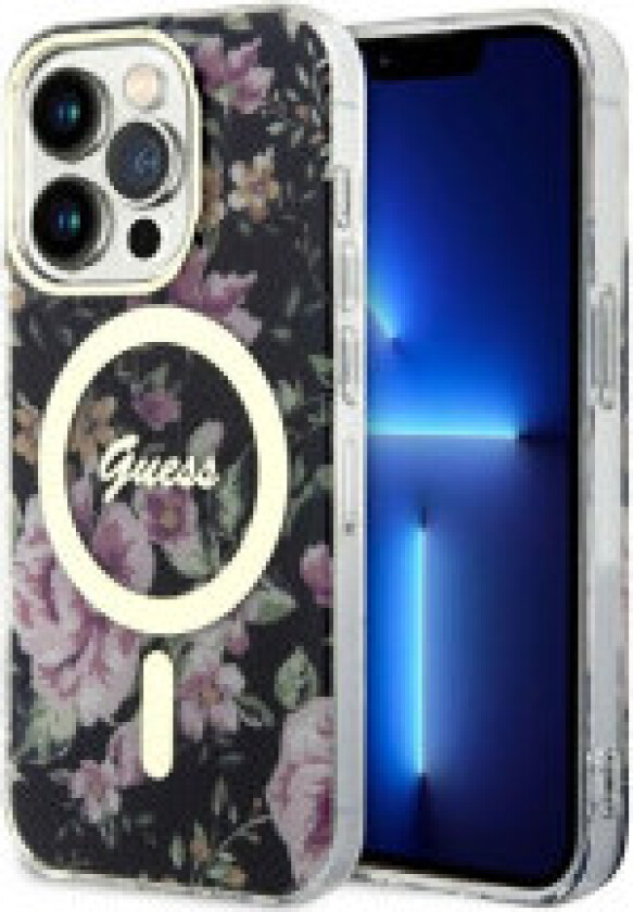 Guess Flower MagSafe - Deksel til iPhone 14 Pro