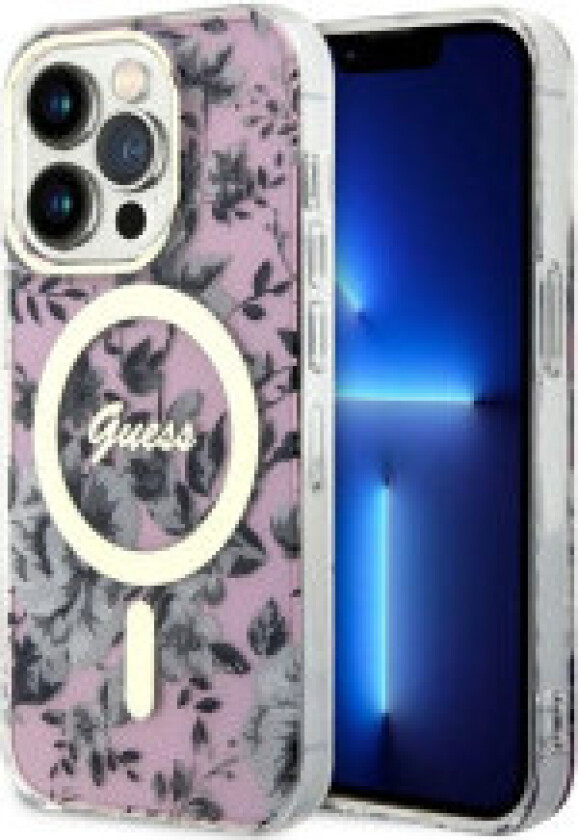 Guess Flower MagSafe - Deksel til iPhone 14 Pro