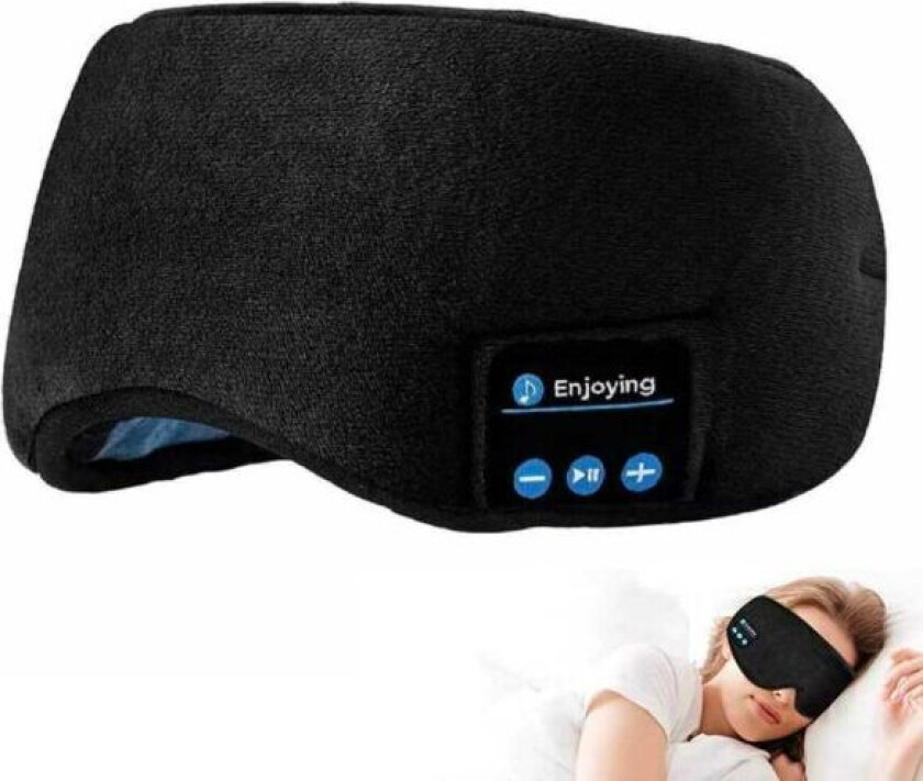 Myk sovemaske med Bluetooth -hodetelefoner - sovende hodetelefoner