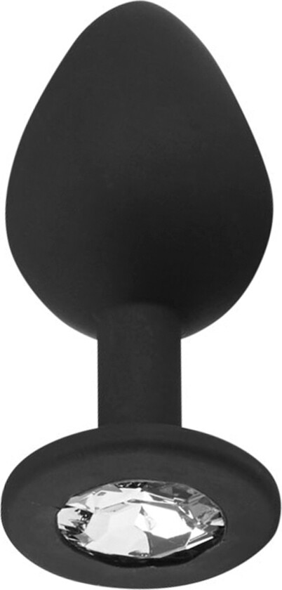 Jewel Silikon Butt Plug Medium    - Svart