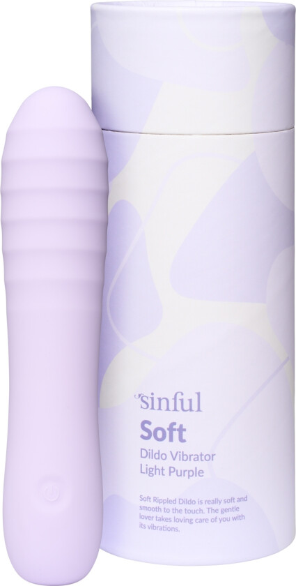 Soft Rillet Dildovibrator      - Lilla