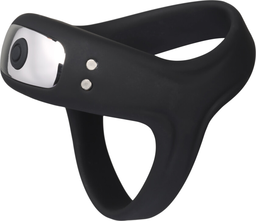 Triple Function Oppladbar Vibrerende Penisring - Svart