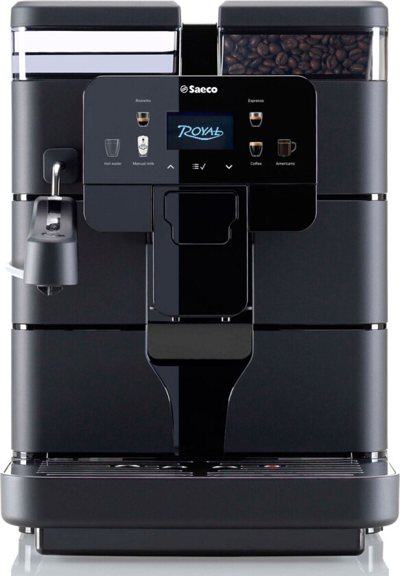 Royal Plus, 2,5 l, Innebygd kaffekvern, 1400 W, Sort