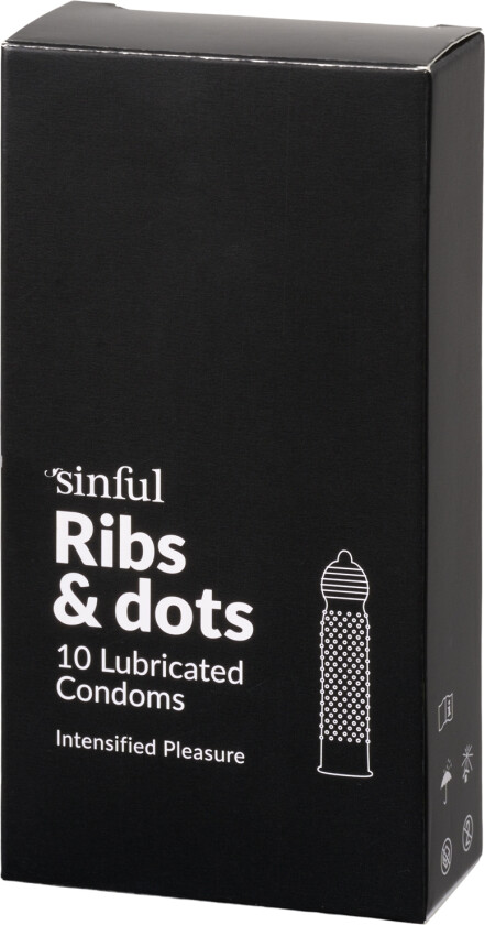 Ribs & Dots Kondomer 10 stk - Klar