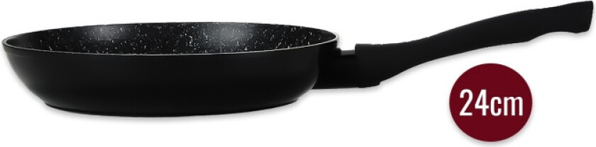 stekepanne 24 cm, svart