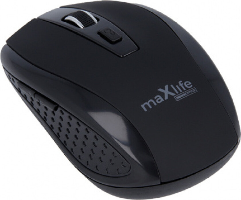 trådløs optisk mus 800/1000/1600 DPI, svart