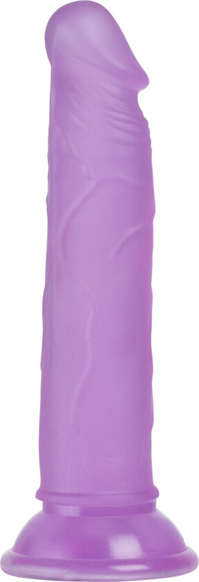 Baseks Jellies Realistisk Sugekoppdildo 19 cm - Lilla