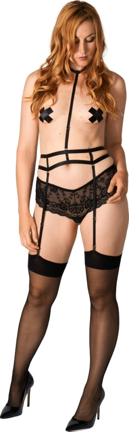 Choker Hofteholder Harness - Svart - One Size