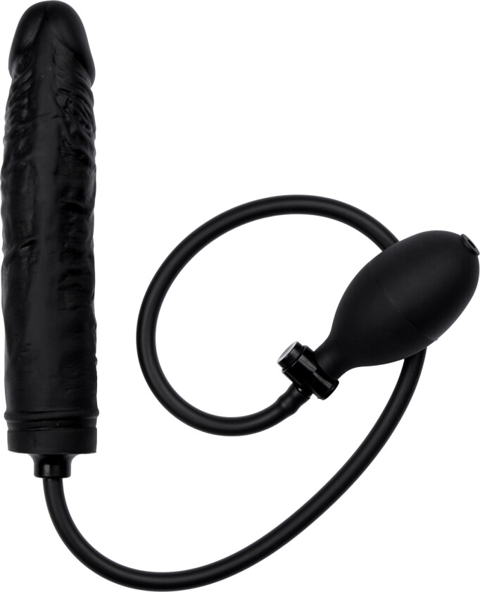 Realistisk Oppblåsbar Dildo 18 cm - Svart