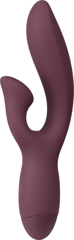 Curvy Oppladbar Rabbitvibrator      - Bordeaux