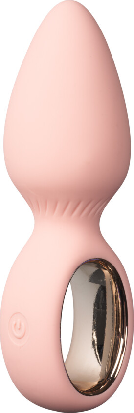 Color Up Fersken Vibrerende Analplugg    - Korall