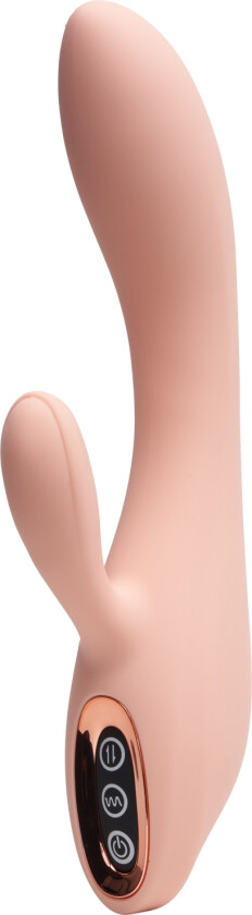 Double Fun Oppladbar Rabbitvibrator     - Beige