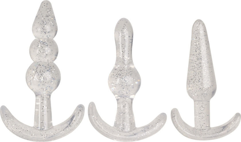 Glitter Booty Beginners Butt Plug-sett    - Klar